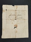 1789 Antique Stampless Cover Letter Cumberland Capt William Walker
