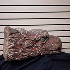 Antique Billet Eagle Head Ship Figurehead American Nautical Bellamy Era Wood 23 