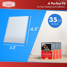 35pt Top Loaders For Cards - 50 Count - Premium 3x4 Inch Trading Card