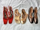 3 Pairs Women   s 7 Shoes Pumps Heels Sandals Vintage Nina California Magdesians 