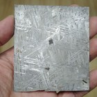 Natural Aletai Iron Meteorite 0 28 Mm Thin Cut Slabs Rectangle Etch Glaze Seal