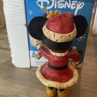 Disney Santa Minnie Vintage Holiday Sculpture Handmade Handpainted 9  Tall 