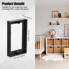 4pcs 1 2 Inch Single Gang Outlet Box Extender  Electrical Black