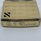 Vintage Colibri 81 Gold Tone Butane Lighter Japan Engraved Lt Pierce As Is