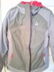Gerry Girls Puffer Jacket White Gray Quilted Winter Coat Youth Large 14 16