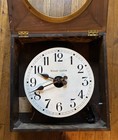 Antique Bulle- Clock Large Wall Clock  Wooden Box Early 20th Century  Untested