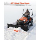 Uimoso 48  Snow Plow Blade Universal Utv Atv Kit For Efficient Snow Removal