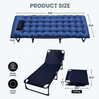 Camping Cot Adults Heavy-duty Portable Foldable Padded Sleeping Cot Bed Mattress