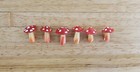 Dollhouse Miniature Mushrooms X6 Large Toad Stool Style 1 12 Scale Fairy Garden