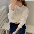 Autumn Women s Wool Knitted Sweater Loose Sweater New Korean Slimming Fit Tops