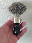 Restored Antique vintage Rubber Vulc Shave Brush New 22mm Pure Pure Badger Knot