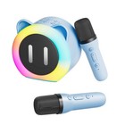 Karaoke Machine With 2 Wireless Microphones Bt Microphone And Speaker Ktv Lgby