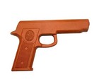 2 Rubber Gun And 2 Rubber Tanto Knives Set For Martial Arts Training Defense