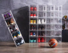 Acrylic Shoe Boxes Clear Front Open Sneaker Organizer Magnetic Storage Box