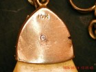 Large Vintage Elks Lodge Bpoe 10k Gold Enamel Elk Tooth Pendant Or Watch Fob 