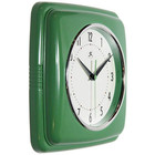 Square Retro Green Wall Clock