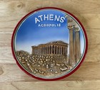 Vintage Athens Acropolis Souvenir Plate 7 5  3d Raised Relief Greece