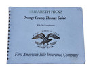Vintage 90 s The Thomas Guide Orange County 1997 First American Title Insurance