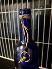 Blue Cobalt Wine Smoking Incense Bottle Burner Vintage Celestial Moon