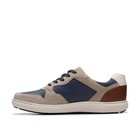 Clarks Mens Mapstone Sport Grey Leather Casual  Shoes