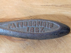 Rare Dec  10 1867 Charles Parker Vise Tool Clamp Handle Wrench Antique Cast Iron