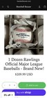 Baseballbazaar com   Rawlings Official Major League Baseballs Mlb - 1 Dozen