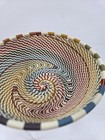 African Telephone Wire Basket Zulu Handwoven South African Bowl Copper Spiral 5 