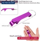 Ktojoy 7 Pack Colorful Beer Bottle Openers premium Metal Keychain Bottle Opener 