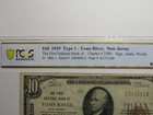  10 1929 Toms River New Jersey National Currency Bank Note Bill  2509 Vf20 Pcgs