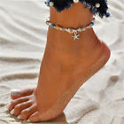 Boho Women Bead Shell Anklet Ankle Bracelet Barefoot Sandal Beach Foot Jewelry