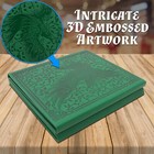 Casematix 8 Panel Dm Screen Faux Leather Gm Screen W  Wet Erase Pockets  Green