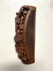 Double-sided Carved Wooden Comb  Vintage Style Gift 