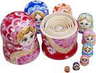 Russian Nesting Dolls For Kids Matryoshka Doll 10pcs Handmade1051