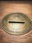 Vintage Mail Post Office Wood Box Brass Door Bank Us Lockboxes Limited 1908
