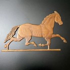 Vintage Syroco Galloping Horse Wood Wall Art Plaque Mcm Stallion 21 