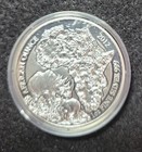2012 Rwanda African Wildlife Rhino Proof 1 Oz  999 Fine Silver Coin With Coa
