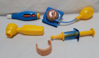 Fisher Price Toy Medical Kit Doctors Nurse Play Set With Teal Bag - 6 Pieces