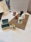 6 Various Porcelain Thimbles  Treasure Chest  From Various Part Of The World
