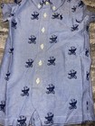 Ralph Lauren Polo Bear Cotton Oxford Romper Size 3 Months 3m Nwot