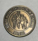 Illinois Grand Lodge Masonic Solid Bronze 1986 Children   s Centennial Coin 21g