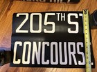 Vintage Nyc Subway Station A Train Car Roll Sign 205th Concourse Norwood Bronx