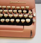 1957 Smith-corona Silent-super Pink Vintage Portable Typewriter