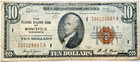  10 00 Minneapolis Min  National Currency Note Very Good Condition - Fc-1002