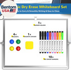 Dry Erase White Board  16inx12in Large Magnetic Desktop Whiteboard With Stand  1