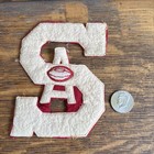 5 Pcs Vtg Varsity Letterman Jacket Patches Wool T t sa  F Football Basketball