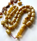 Big Antique Natural Baltic Amber 87g Islamic Prayer Rosary 33 Beads Tasbih
