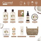 Bath   Shower Spa Basket Gift Set  Coconut Scent  With Shower Gel  Bubble Bat   