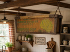 Vintage 1950 s Wood   Metal Banana Box Rustic Country Kitchen Decor