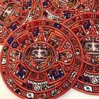 Mayan Doomsday Calendar Patch Embroidered Iron-on Aztec Sun Stone Piedra Del Sol