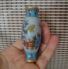 On Sales  Old Chinese Hand Painting Flowers Birds Twin Snuff Bottle  qianlong 